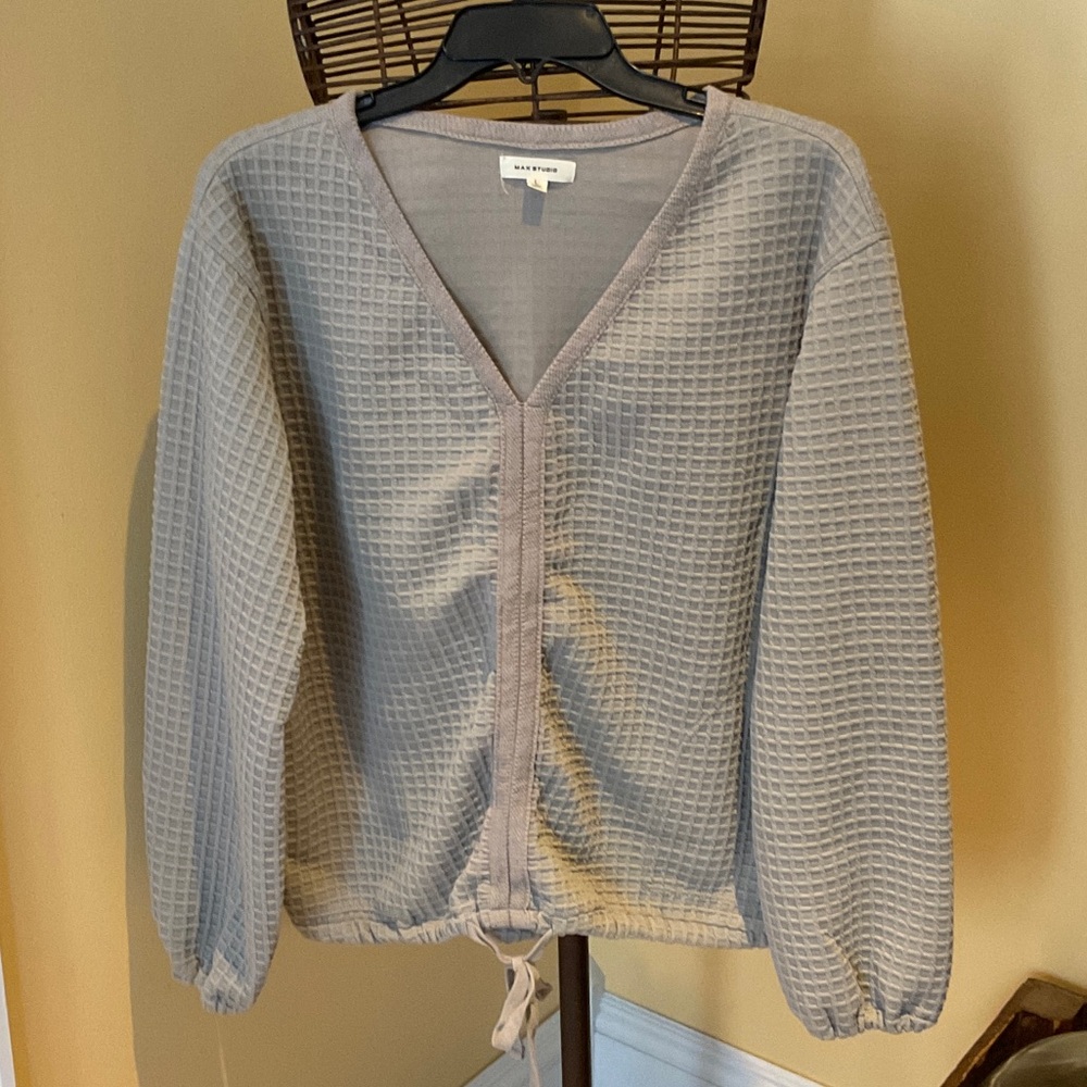 Waffle Knit lightweight sweater